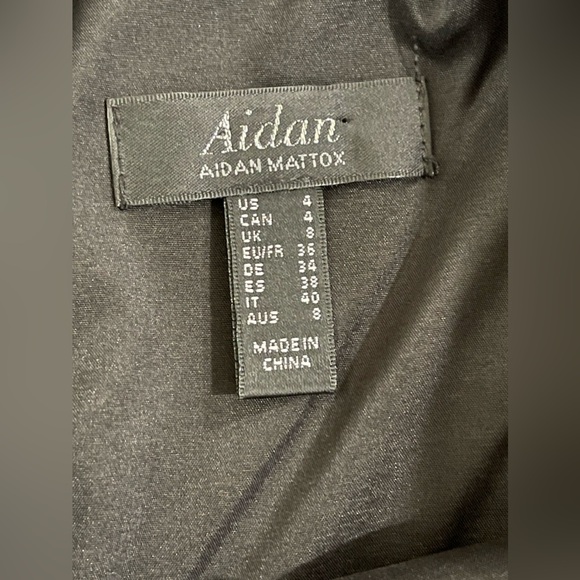 Aidan Mattox Floral Print Fit & Flare High-Low Semi Formal Sundress Size 4 - Picture 8 of 9